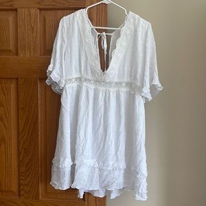 Short white party dress!